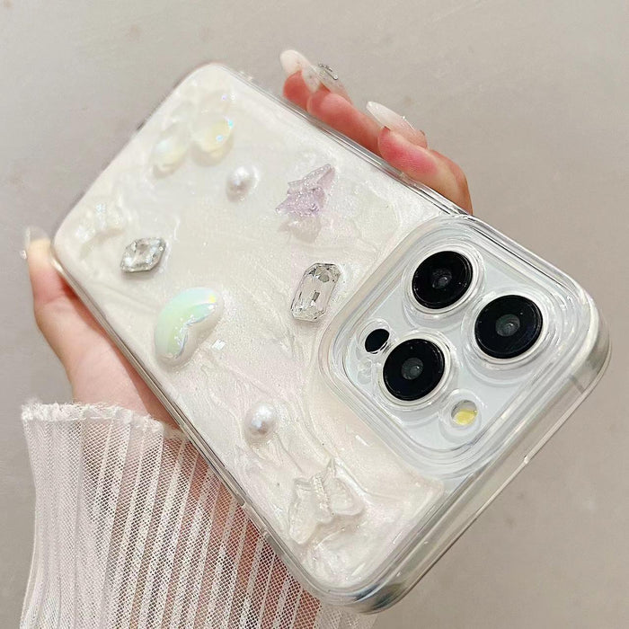For Iphone 15 Cream Gum Decoden Tpu Phone Case