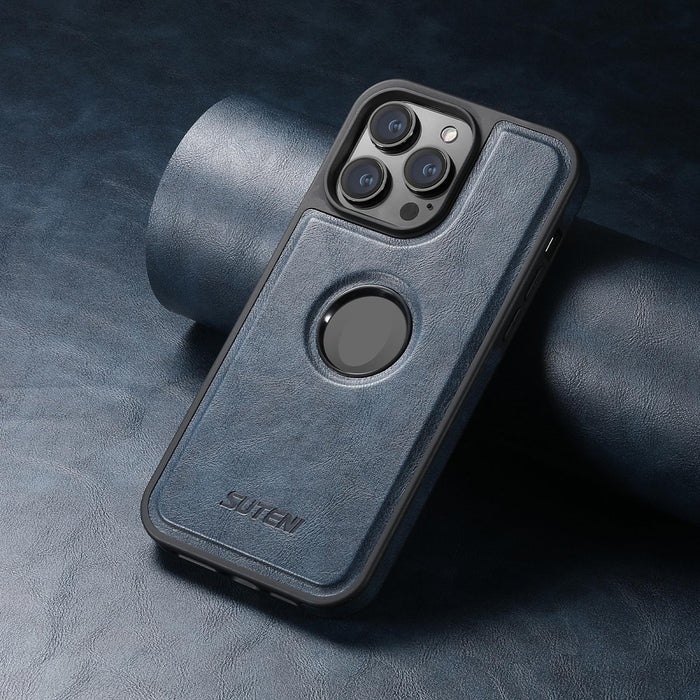 For Iphone 15 Magsafe Leather Back Phone Case