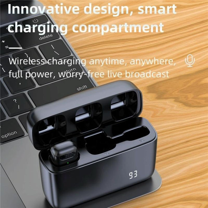 2-In-1 Lavalier Microphone With Usb-C Receiver & Charger