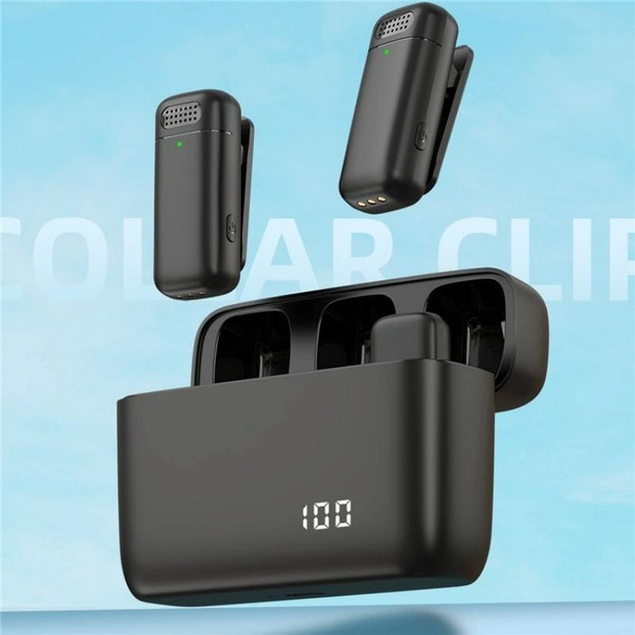 2-In-1 Lavalier Microphone With Usb-C Receiver & Charger