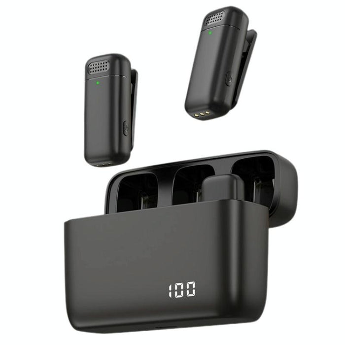 2-In-1 Lavalier Microphone With Usb-C Receiver & Charger