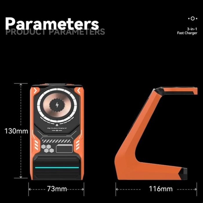 3 In 1 Wireless Charger For Mobile Phone And Earphones