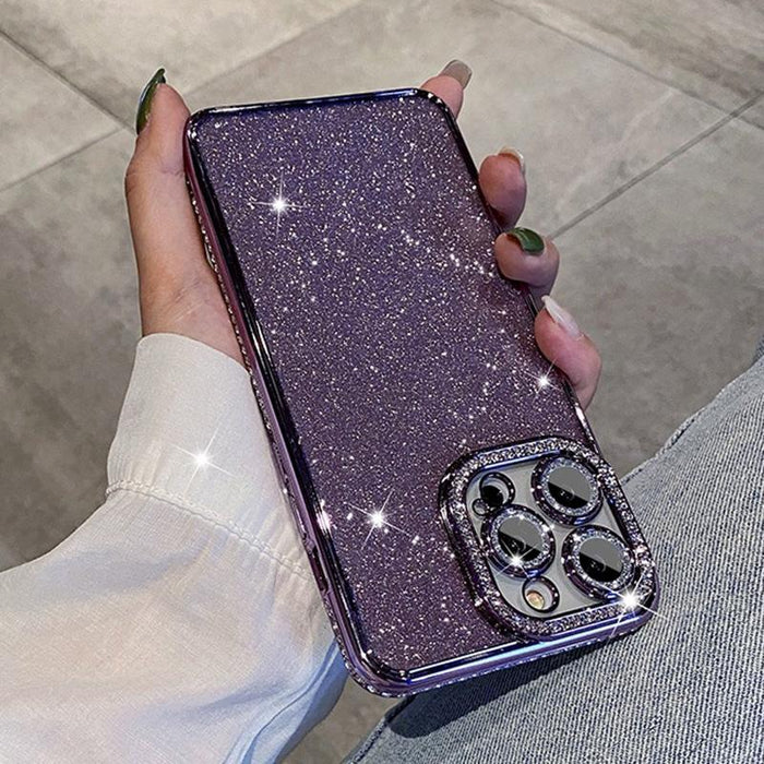 For Iphone 15 Diamond Glitter Tpu Phone Case