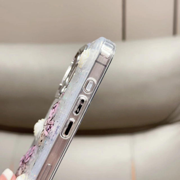 For Iphone 15 Glitter 3D Butterfly Tpu Phone Case