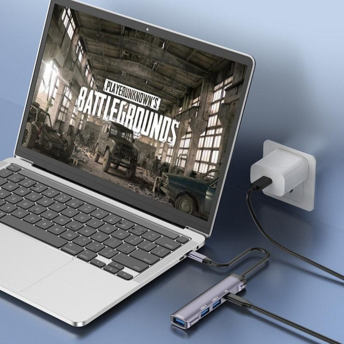 Aluminum Multi-Port Usb-C Adapter Hub