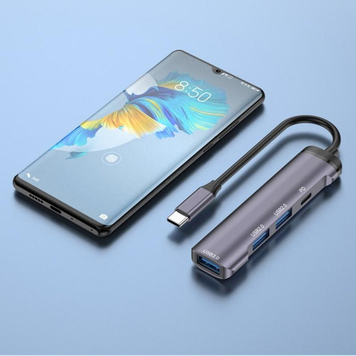Aluminum Multi-Port Usb-C Adapter Hub