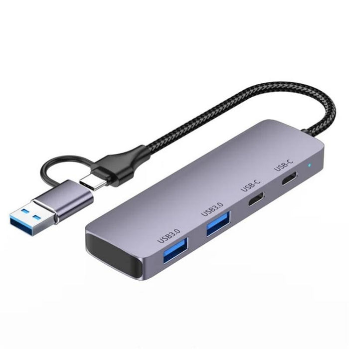 2-In-1 Usb 3.0 + Type-C Hub Docking Station