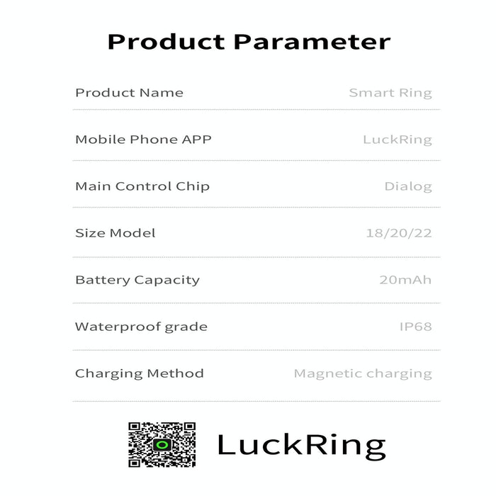 18 Smart Ring Health Monitoring & Exercise Modes