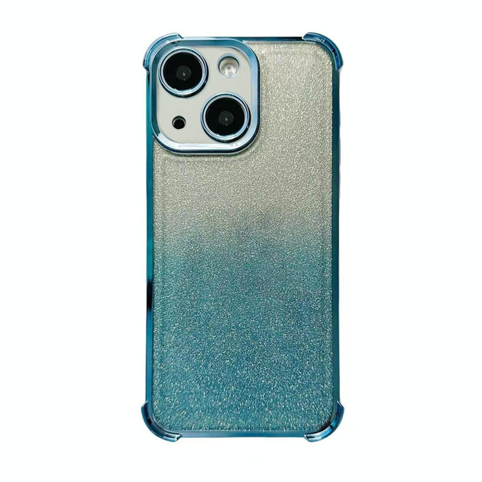 For Iphone 15 Electroplated Glitter Four-Corner Shockproof Space Tpu Phone Case