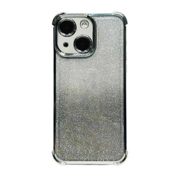 For Iphone 15 Electroplated Glitter Four-Corner Shockproof Space Tpu Phone Case