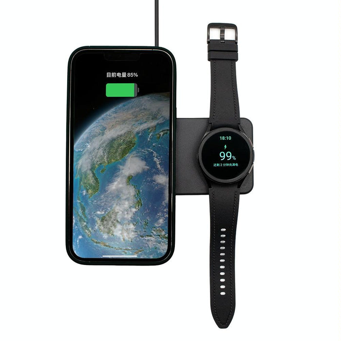 2 In 1 Magnetic Wireless Charger Black