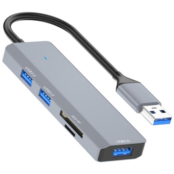 3 Usb 3.0 + 2 Card Reader Slots Multi-Port Hub