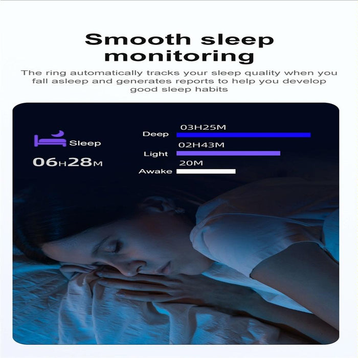 Smart Ring Heart Rate Blood Oxygen Sleep Sports Size 7