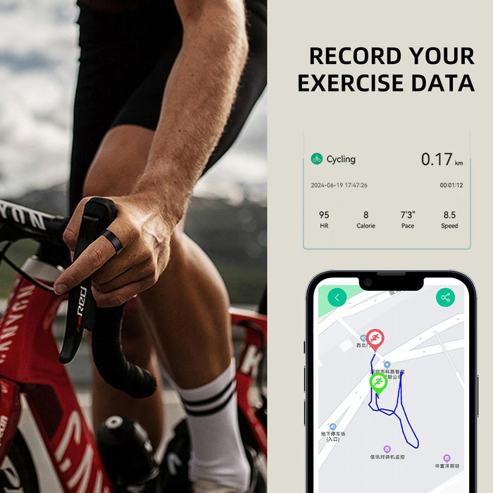 Smart Ring Size 8 Heart Rate Blood Oxygen Sleep Sports