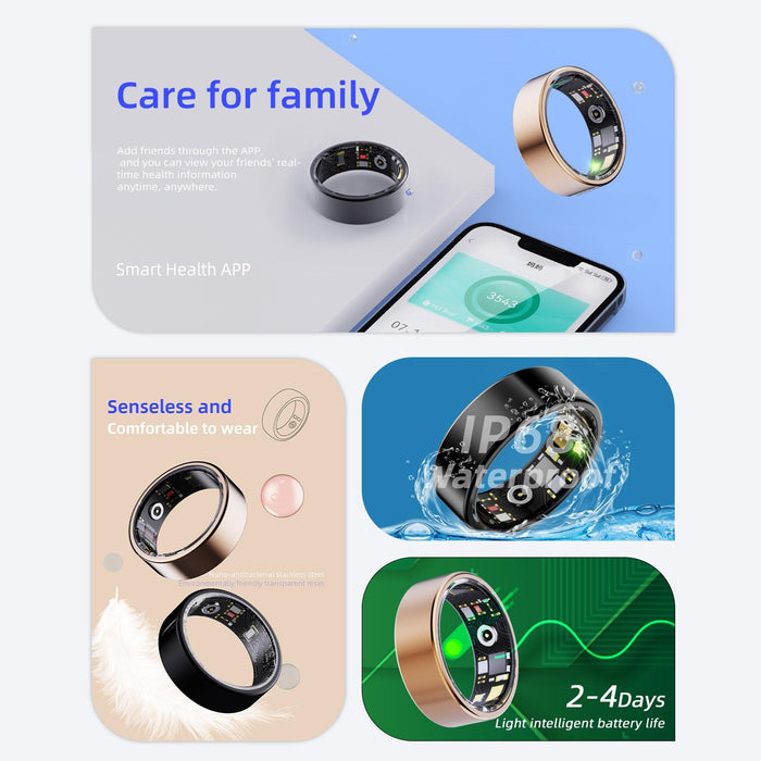 Smart Ring Size 11 Heart Rate Blood Oxygen Sleep Sports