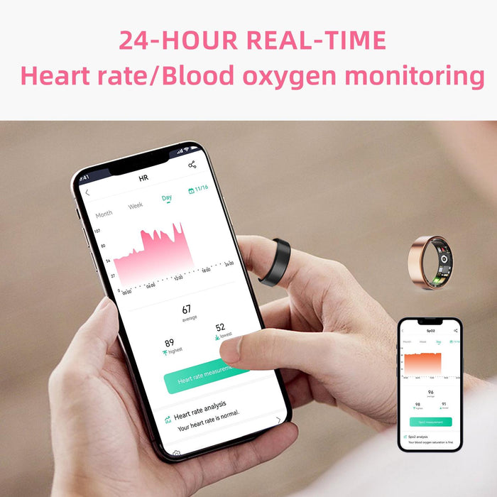 Smart Ring Size 11 Heart Rate Blood Oxygen Sleep Sports