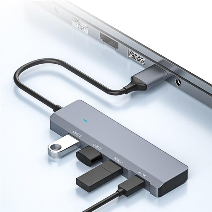 Aluminum Usb 3.0 + Type-C Hub Adapter
