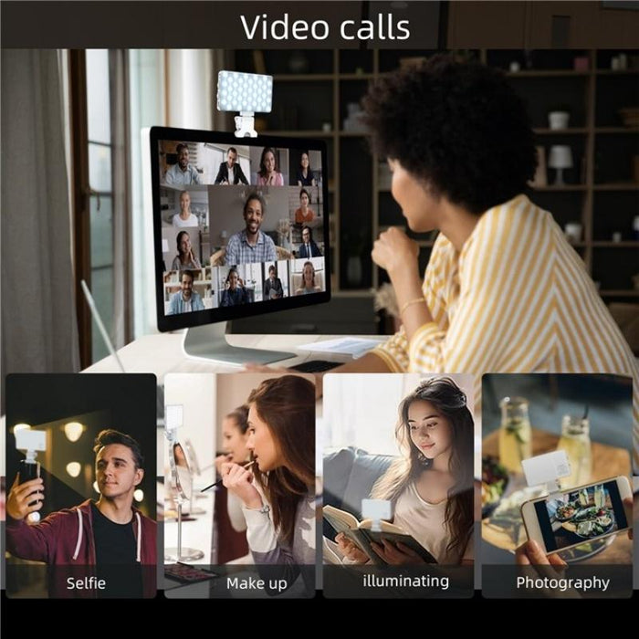 Phone Laptop Video Conference Fill Lamp Portable Selfie Live Streaming Led Fill Light