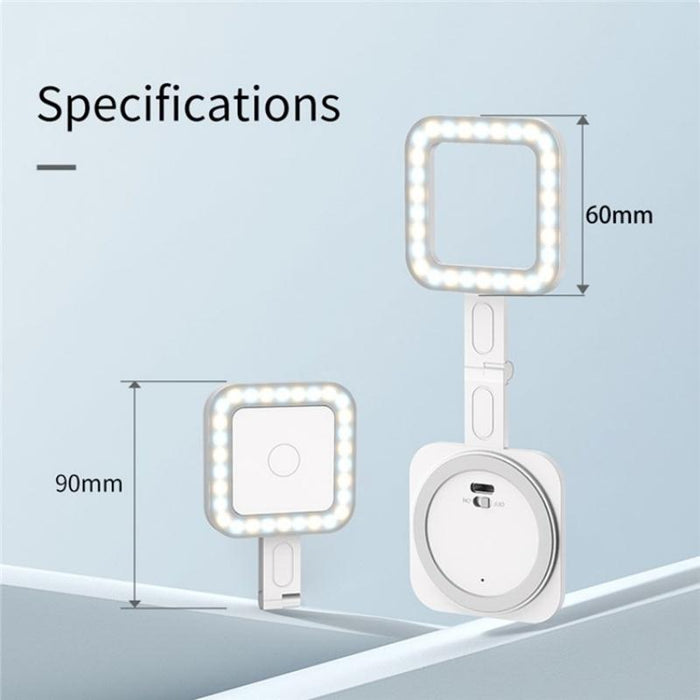 V18 Portable Skin Beauty Live Streaming Led Fill Light Magnetic Phone Selfie Lamp