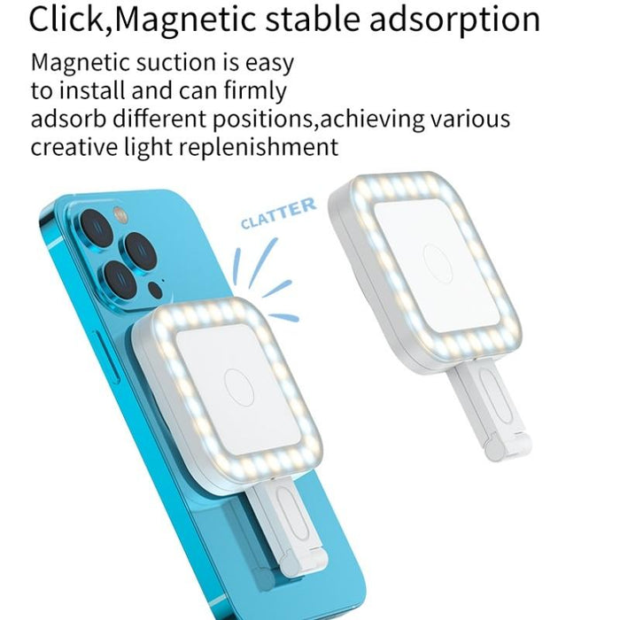 V18 Portable Skin Beauty Live Streaming Led Fill Light Magnetic Phone Selfie Lamp