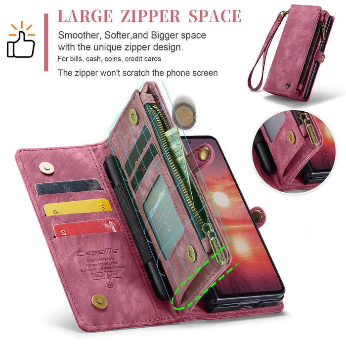 For Samsung Galaxy Z Fold7 5G Detachable Multifunctional Leather Phone Case
