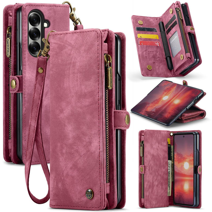 For Samsung Galaxy Z Fold7 5G Detachable Multifunctional Leather Phone Case