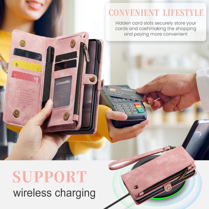 For Samsung Galaxy Z Fold7 5G Detachable Multifunctional Leather Phone Case