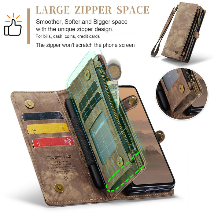 For Samsung Galaxy Z Fold7 5G Detachable Multifunctional Leather Phone Case