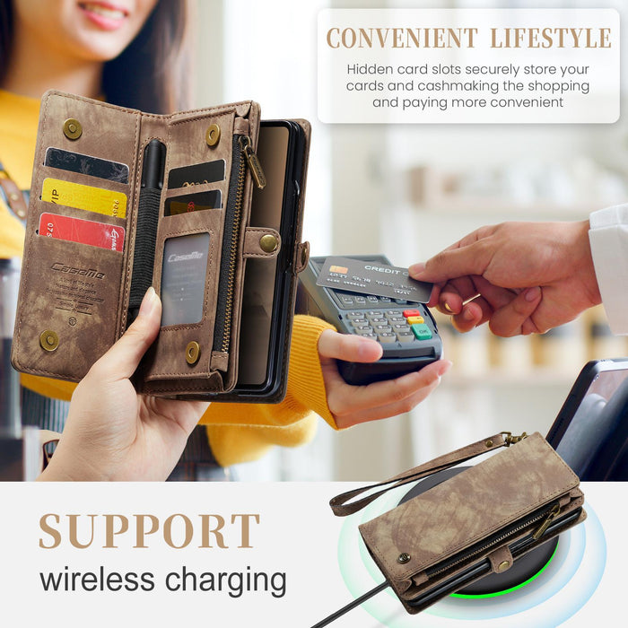 For Samsung Galaxy Z Fold7 5G Detachable Multifunctional Leather Phone Case