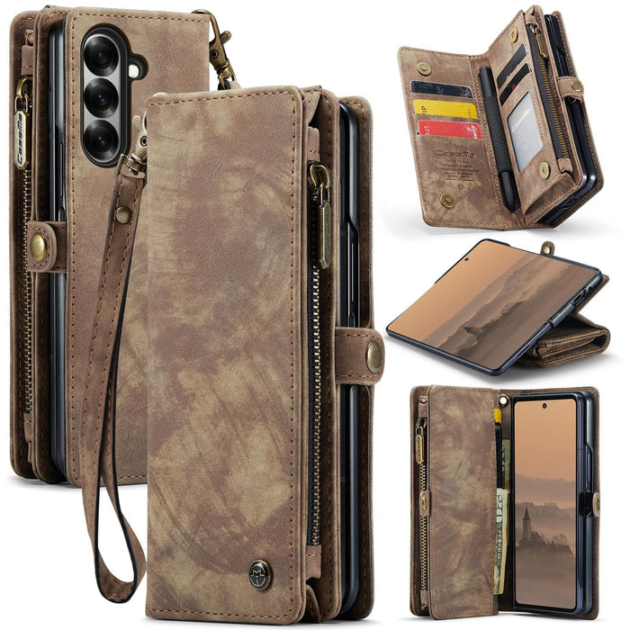 For Samsung Galaxy Z Fold7 5G Detachable Multifunctional Leather Phone Case