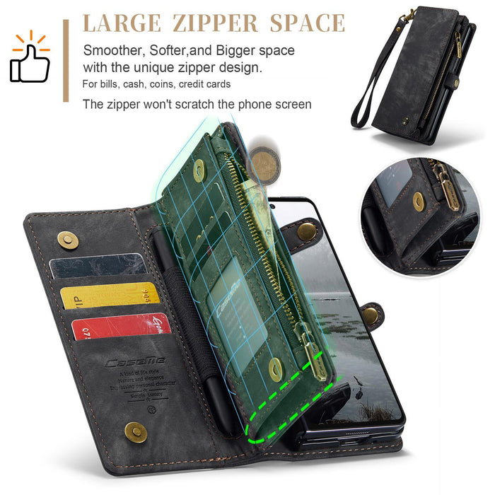 For Samsung Galaxy Z Fold7 5G Detachable Multifunctional Leather Phone Case