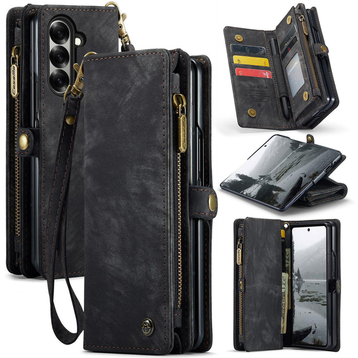 For Samsung Galaxy Z Fold7 5G Detachable Multifunctional Leather Phone Case