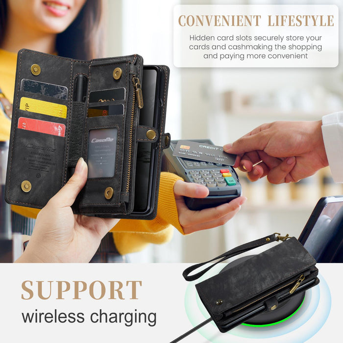 For Samsung Galaxy Z Fold7 5G Detachable Multifunctional Leather Phone Case