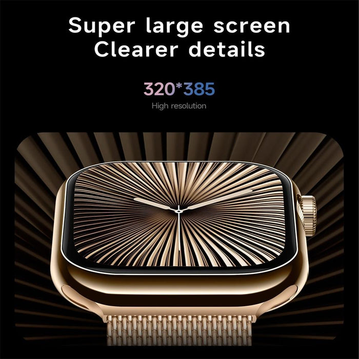 2.04 Inch Colour Screen Smart Watch Steel Strap Support Bluetooth Call