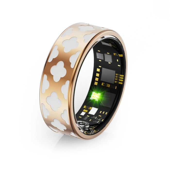 Smart Ring R10M Size 7 Heart Rate Blood Oxygen Sleep Monitoring Sports Modes Rose Gold