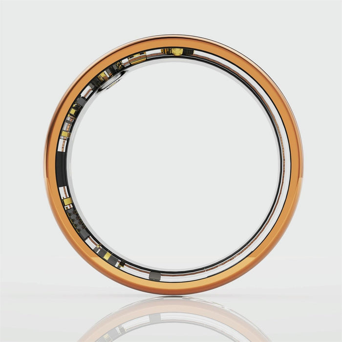 Smart Ring R10M Size 7 Heart Rate Blood Oxygen Sleep Monitoring Sports Modes Rose Gold