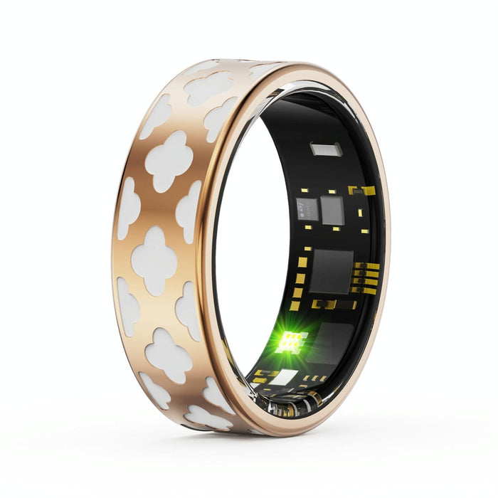Smart Ring R10M Size 7 Heart Rate Blood Oxygen Sleep Monitoring Sports Modes Rose Gold