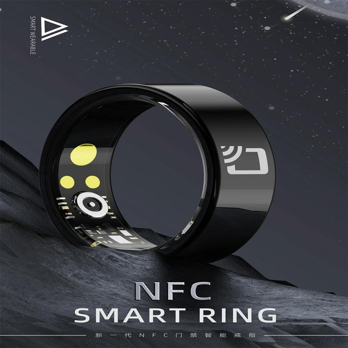 Smart Ring R20 Size 7 Heart Rate Oxygen Sleep Sports Black