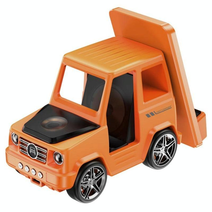 6 In 1 Car Shape Speaker With Clock & Wireless Charger