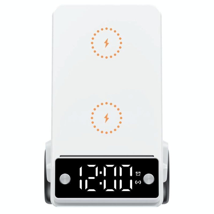 6 In 1 Car Shape Speaker With Clock & Wireless Charger