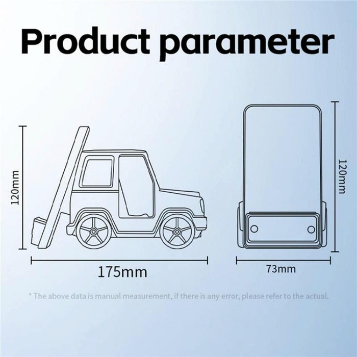 6 In 1 Car Shape Speaker With Clock & Wireless Charger