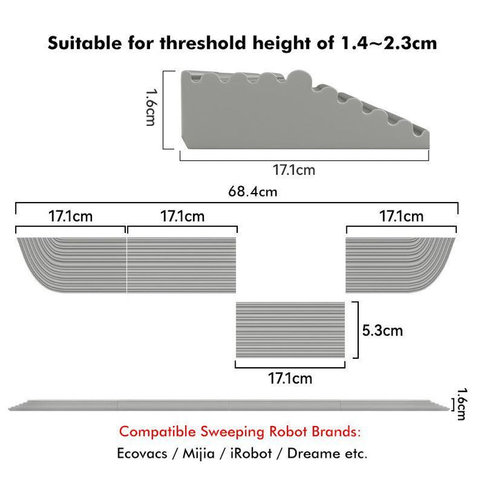 Universal Silicone Ramp Mat For Sweeping Robots