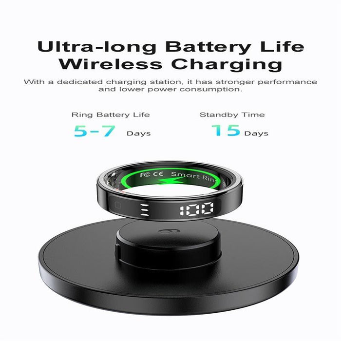 Smart Ring Heart Rate Blood Oxygen Sleep Sports Size 8