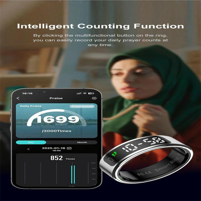 Smart Ring Heart Rate Blood Oxygen Sleep Sports Size 12