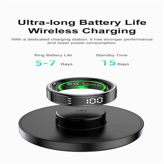 Smart Ring Heart Rate Blood Oxygen Sleep Sports Size 12