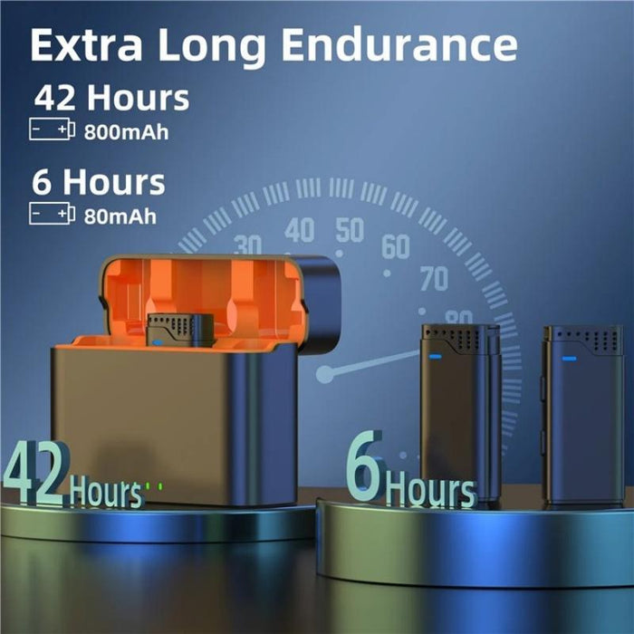 3-In-1 Wireless Lavalier Microphone 3.5Mm Type-C 8 Pin