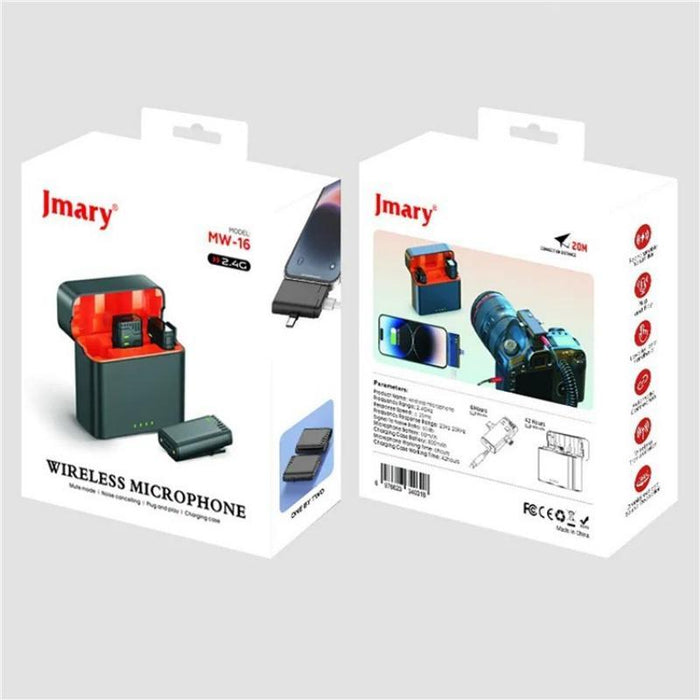 3-In-1 Wireless Lavalier Microphone 3.5Mm Type-C 8 Pin