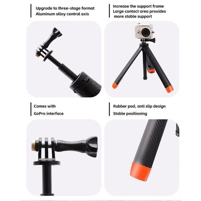 Underwater Floating Selfie Stick Anti-Shake Tripod Snorkeling Pole For Gopro Action Camera