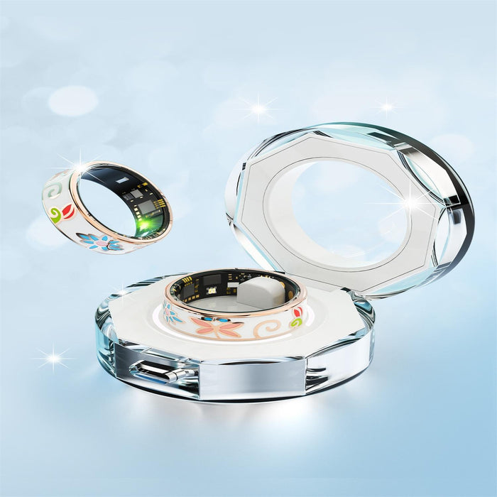 R18 Smart Ring Heart Rate Blood Oxygen Sleep Family Care Rose Gold