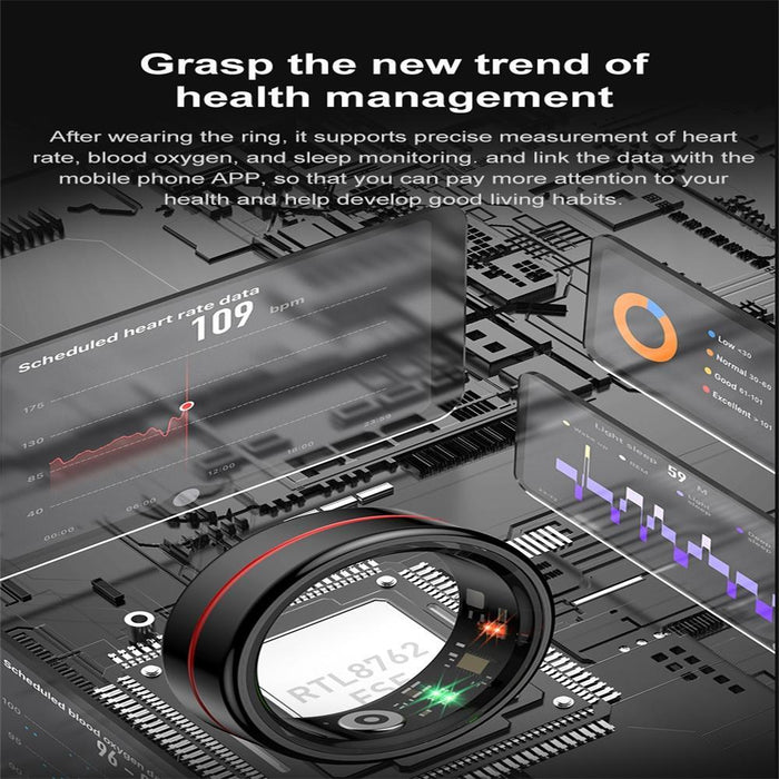 Smart Ring Size 8 Heart Rate Oxygen Sleep Photos